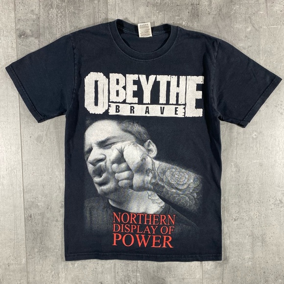 Obey Other - Y2k Obey The Brave Band Tee Shirt